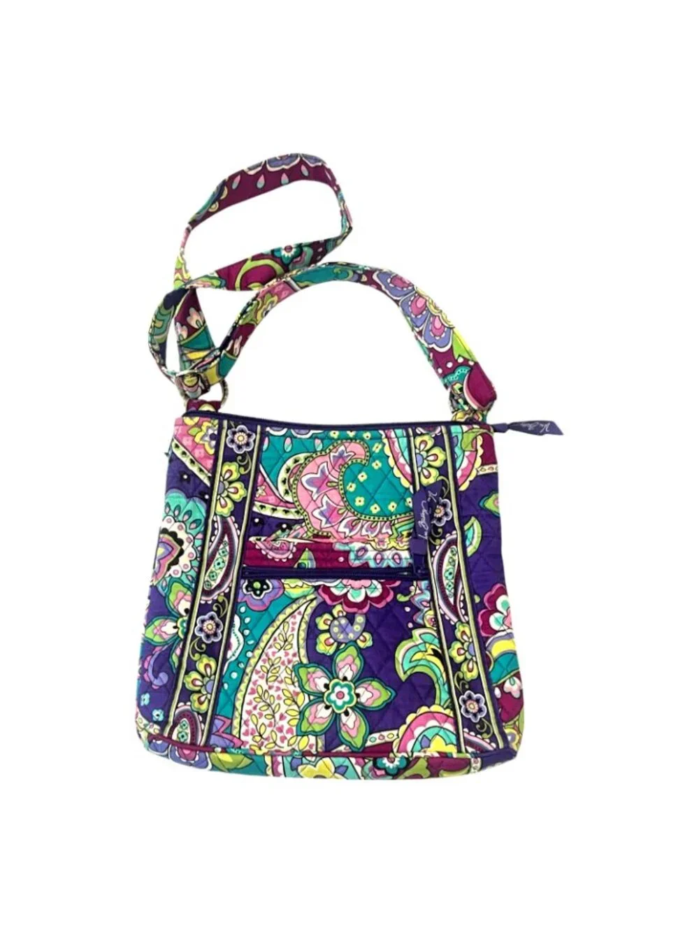 Vera Bradley Crossbody Purse Flowered 11" x 11" - Picture 5 of 8